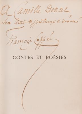 Lot #504 Francois Coppee Signed Book - Contes en vers - Image 2