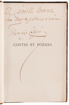 Lot #504 Francois Coppee Signed Book - Contes en vers - Image 4