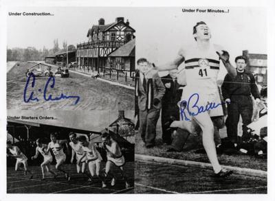 Lot #768 Roger Bannister and Chris Chataway Signed Photograph - Image 1