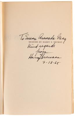 Lot #135 Harry S. Truman (2) Signed Books - Memoirs: Year of Decisions and Years of Trial and Hope - Image 2