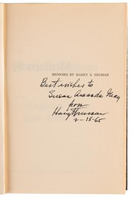 Lot #135 Harry S. Truman (2) Signed Books - Memoirs: Year of Decisions and Years of Trial and Hope - Image 3