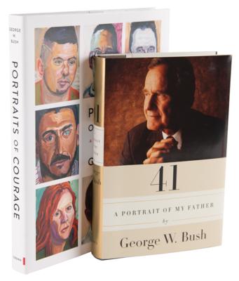 Lot #82 George W. Bush (2) Signed Books - 41: A Portrait of My Father and Portraits of Courage - Image 1