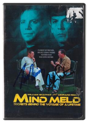 Lot #724 Star Trek: William Shatner and Leonard Nimoy Signed DVD - Mind Meld: Secrets Behind the Voyage of a Lifetime - Image 1