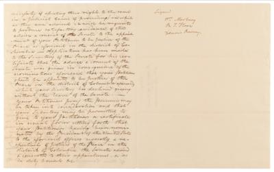 Lot #157 Marbury v. Madison: Contemporary Congressional Circulating Copy of William Marbury's Petition to the United States Senate - Image 2