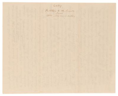 Lot #157 Marbury v. Madison: Contemporary Congressional Circulating Copy of William Marbury's Petition to the United States Senate - Image 3