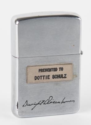 Lot #95 Dwight D. Eisenhower Vintage 'White House' Zippo Lighter - From the Family Collection of Brig. Gen. Robert L. Schulz - Image 2