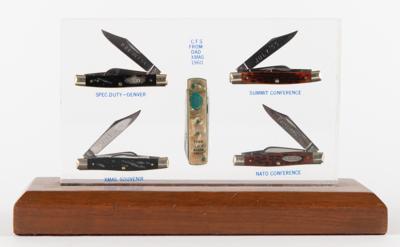 Lot #88 Dwight D. Eisenhower (5) Gift Pocketknives - From the Family Collection of Brig. Gen. Robert L. Schulz - Image 1