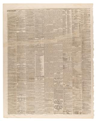 Lot #98 U. S. Grant: The Cleveland Daily Leader from March 5, 1869 - Historic Reports of the Presidential Inauguration - Image 7