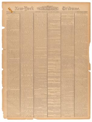 Lot #99 U. S. Grant: The New-York Tribune from July 24, 1885 - The Death of an American President - Image 1