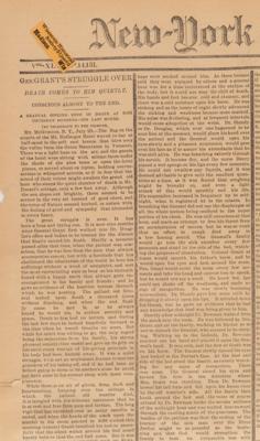 Lot #99 U. S. Grant: The New-York Tribune from July 24, 1885 - The Death of an American President - Image 2