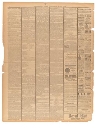 Lot #99 U. S. Grant: The New-York Tribune from July 24, 1885 - The Death of an American President - Image 6