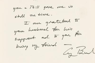 Lot #61 George Bush Autograph Letter Signed as President and Timex Watch Gifted to Republican Congressman Bill Young - Image 3