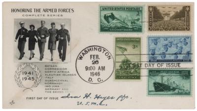 Lot #313 Iwo Jima: Ira Hayes Signed First Day