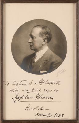 Lot #197 Guglielmo Marconi Signed Photograph - Image 1