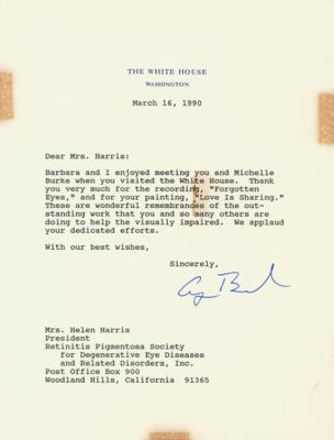 Lot #79 George Bush Typed Letter Signed as President - Image 1