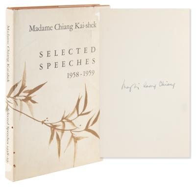 Lot #226 Madame Chiang Kai-shek Signed Book -