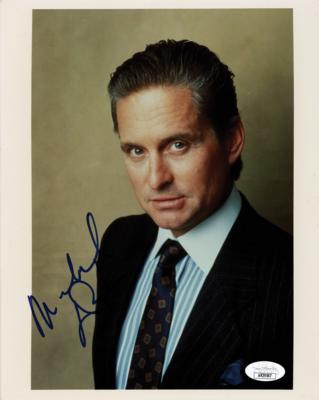 Lot #617 Michael Douglas Signed Photograph as Gordon Gekko - Image 1