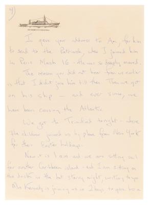 Lot #12 Jacqueline Kennedy Emotional Letter to Boston Archbishop Richard Cushing: "I was so hostile to God after he took Jack. You, more than anyone, brought me back to Him" - Image 5