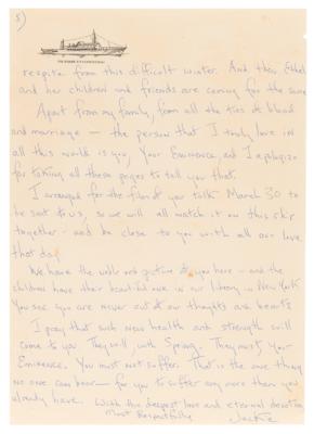 Lot #12 Jacqueline Kennedy Emotional Letter to Boston Archbishop Richard Cushing: "I was so hostile to God after he took Jack. You, more than anyone, brought me back to Him" - Image 6