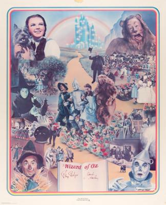 Lot #750 Wizard of Oz: Ray Bolger and Jack Haley Signed Poster - Image 1