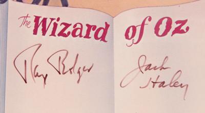 Lot #750 Wizard of Oz: Ray Bolger and Jack Haley Signed Poster - Image 2