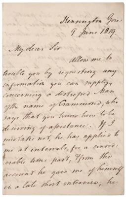 Lot #173 William Wilberforce Letter Signed