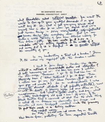 Lot #513 Thornton Wilder Autograph Letter Signed with Several Classic Literary References - Image 2