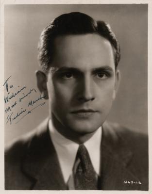 Lot #670 Fredric March Signed Photograph - Image 1