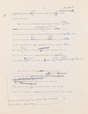 Lot #441 Frank Lloyd Wright Hand-Corrected Typed Draft for 'The New Architecture: A Testament' - The "Definitive Manuscript" Discussing His Architectural Philosophy - Image 20