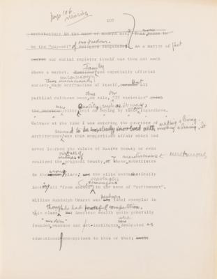 Lot #441 Frank Lloyd Wright Hand-Corrected Typed Draft for 'The New Architecture: A Testament' - The "Definitive Manuscript" Discussing His Architectural Philosophy - Image 23