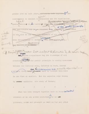 Lot #441 Frank Lloyd Wright Hand-Corrected Typed Draft for 'The New Architecture: A Testament' - The "Definitive Manuscript" Discussing His Architectural Philosophy - Image 4