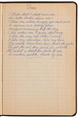 Lot #565 Roscoe 'Fatty' Arbuckle Handwritten Comedy Reference Notebook - Filled with Lyrics, One-Liners, and Witticisms - Image 10