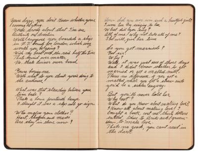 Lot #565 Roscoe 'Fatty' Arbuckle Handwritten Comedy Reference Notebook - Filled with Lyrics, One-Liners, and Witticisms - Image 12