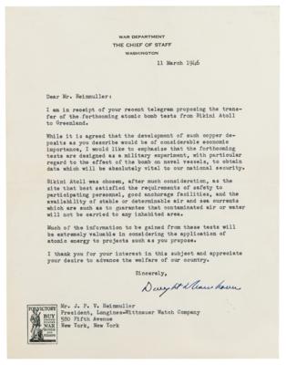 Lot #11 Dwight D. Eisenhower Typed Letter Signed