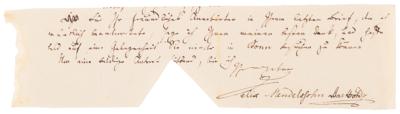 Lot #516 Felix Mendelssohn-Bartholdy Autograph Letter Signed on Performing Bach, Beethoven, and Handel, with AMQ and Partial ALS (Lot of 3): "It seems to be so timely to at last use one of Bach's great chorales besides Handel's music" - Image 6