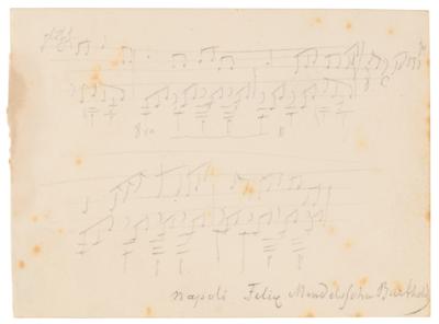 Lot #516 Felix Mendelssohn-Bartholdy Autograph Letter Signed on Performing Bach, Beethoven, and Handel, with AMQ and Partial ALS (Lot of 3): "It seems to be so timely to at last use one of Bach's great chorales besides Handel's music" - Image 7