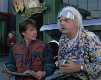 Lot #587 Back to the Future: Michael J. Fox and