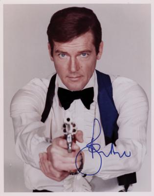 Lot #688 Roger Moore Signed Photograph - Image 1