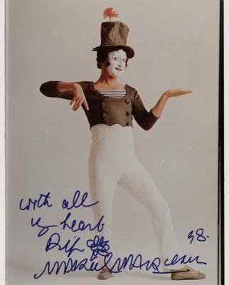 Lot #669 Marcel Marceau Signed Photograph - Image 1