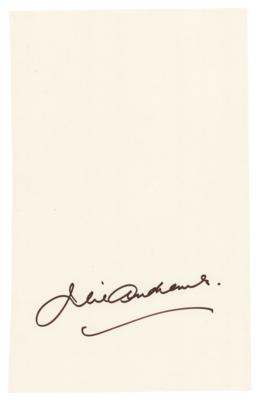 Lot #585 Julie Andrews Signature