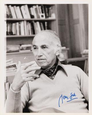 Lot #295 Jonas Salk Signed Photograph - Image 1