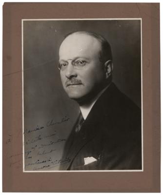 Lot #227 Andre Citroen Signed Photograph to