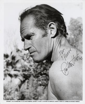 Lot #646 Charlton Heston Signed Photograph - Image 1