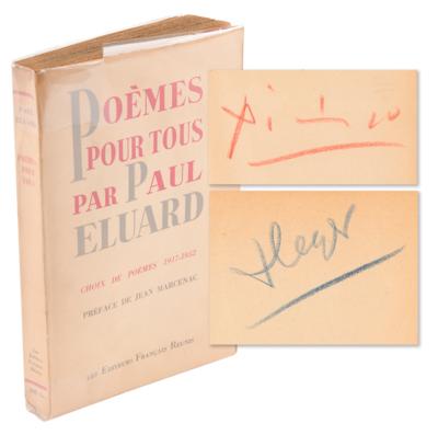 Lot #440 Pablo Picasso and Fernand Leger Signed Book - Poèmes pour tous par Paul Eluard - Image 1