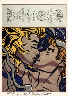 Lot #454 Roy Lichtenstein Signed Postcard - Image 1