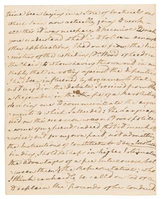 Lot #172 William Wilberforce Autograph Letter Signed on Politics and Abolition: "Plunged up to the chin in slave papers" - Image 4