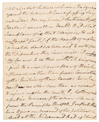 Lot #172 William Wilberforce Autograph Letter Signed on Politics and Abolition: "Plunged up to the chin in slave papers" - Image 7