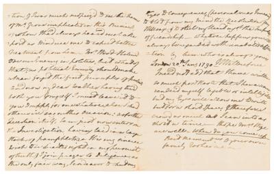 Lot #172 William Wilberforce Autograph Letter Signed on Politics and Abolition: "Plunged up to the chin in slave papers" - Image 9