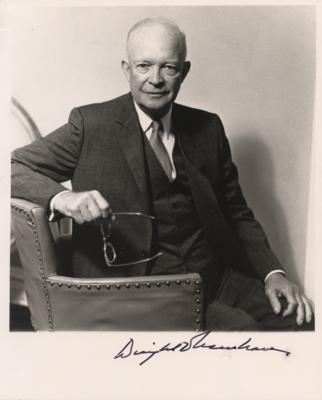 Lot #96 Dwight D. Eisenhower Signed Photograph - Image 1