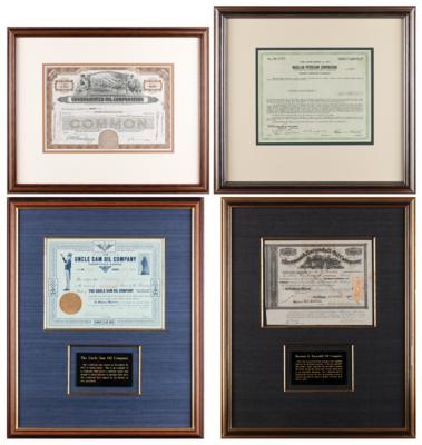 Lot #279 Oil Companies (4) Stock Certificates